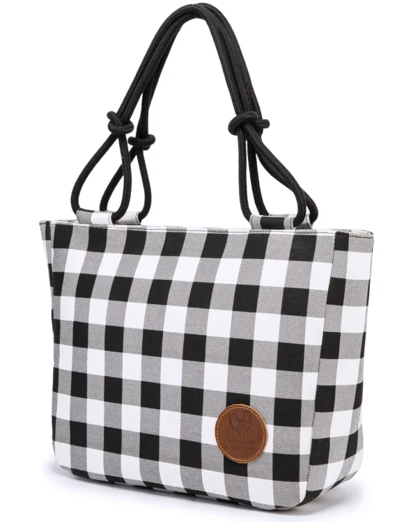 White Check Luxe Bag