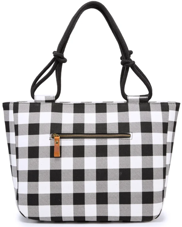 White Check Luxe Bag - Image 3